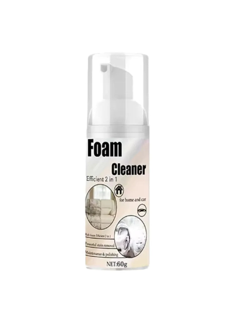 Multifunctional Foam Cleaner Car Interior Stain Removal and Cleaning Leather Seat Foam Cleaner Spray Foam Maintenance Wash Car