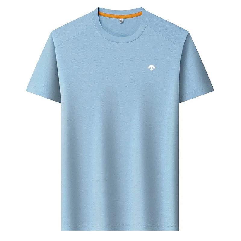 High End Brand Men's O-Neck Short Sleeve Summer New Exquisite Print Breathable T-Shirt Casual Fashion Sports Menswear Clothing