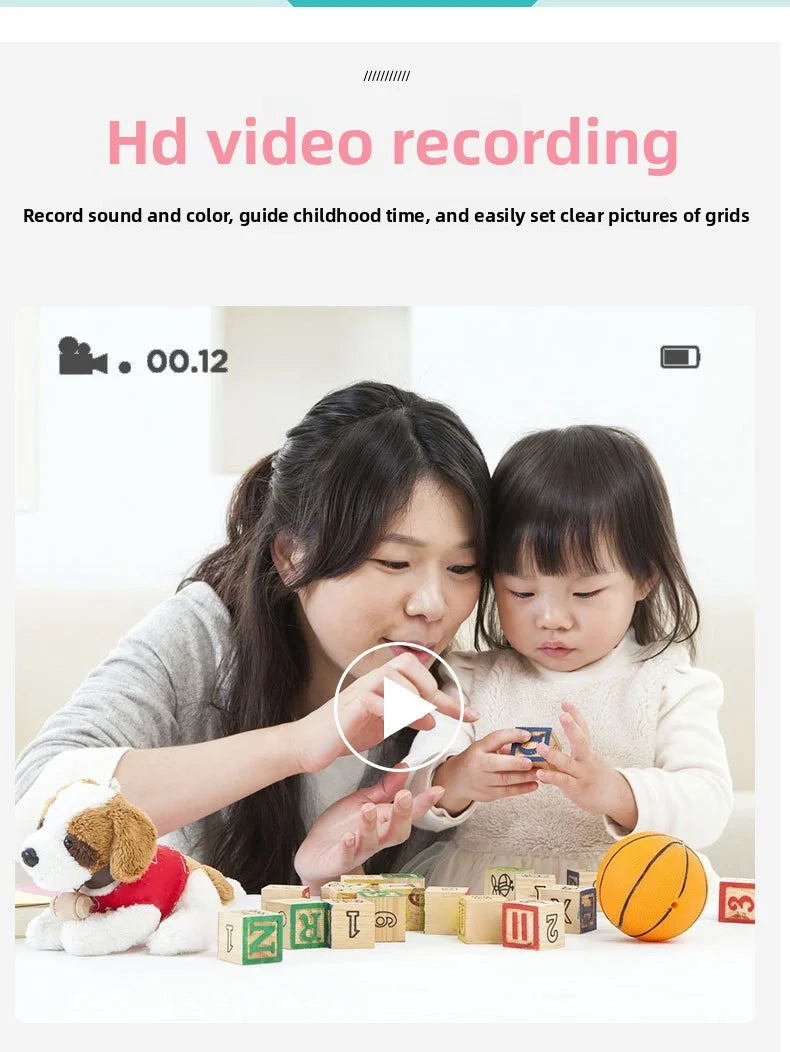 Children Camera Instant Print Mini Digital Video Camera for Kids   HD Screen APP Connect children's digital camera toys as gifts