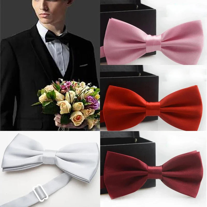 Bow Tie Male Solid Neckwear Marriage butterfly ties For Men Candy Color Butterfly Cravat girls Butterflies YJB0001
