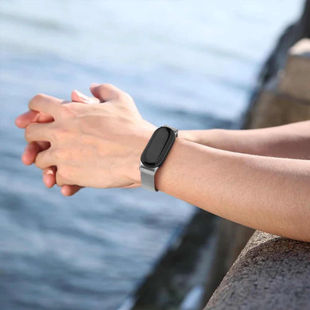 Magnetic Straps for mi band 10 miband 10 nfc Watch accessories Stainless Steel belt correa bracelet for Xiaomi mi band 10 bands