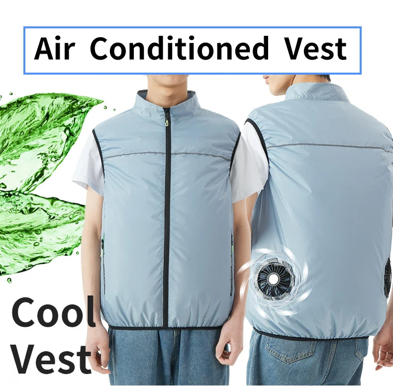 USB-Powered Cooling Vest: Unisex Summer Cooling Vest for Men and Women; Outdoor Cooling Vest for High-Temperature Environments