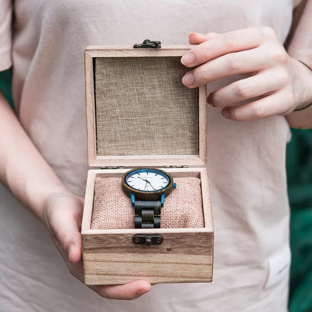 Men's Watch BOBO BIRD Wooden Simplicity Unisex Quartz Watches Women's Wristwatch Support OEM Customized & Drop-shipping