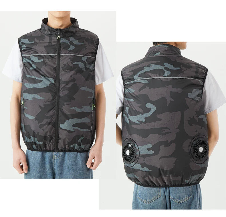 USB-Powered Cooling Vest: Unisex Summer Cooling Vest for Men and Women; Outdoor Cooling Vest for High-Temperature Environments