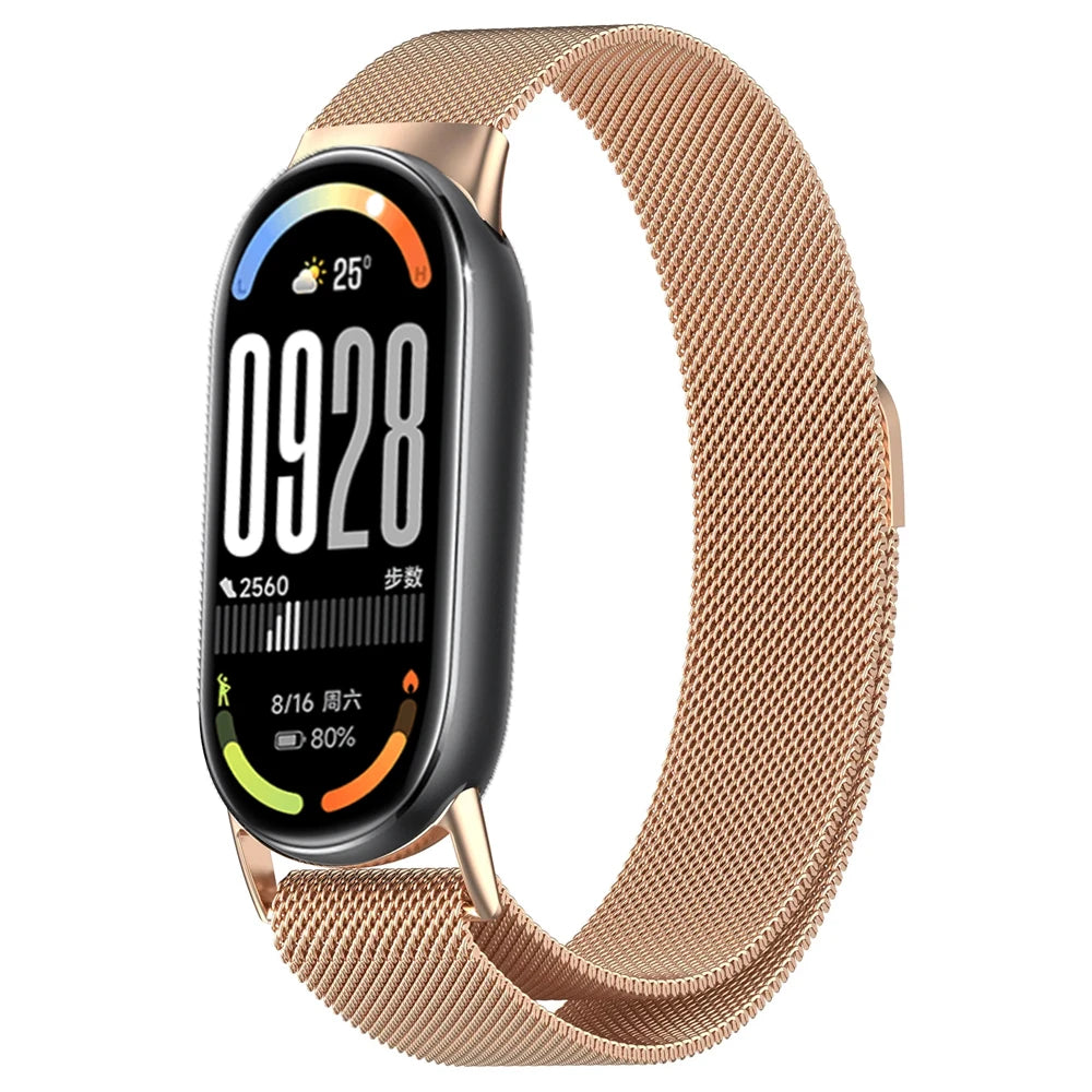Magnetic Straps for mi band 10 miband 10 nfc Watch accessories Stainless Steel belt correa bracelet for Xiaomi mi band 10 bands