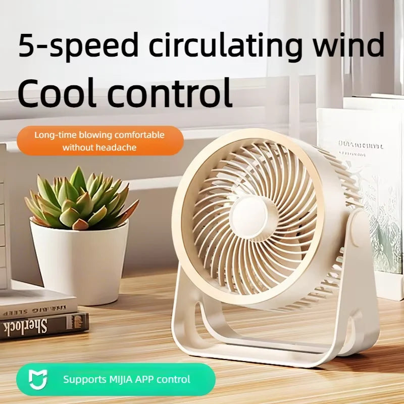 Cordless Electric Fan 3600mah Wireless Portable Air Circulator Fan Desktop Wall Ceiling Air Cooling Cooler Quiet Ventilator