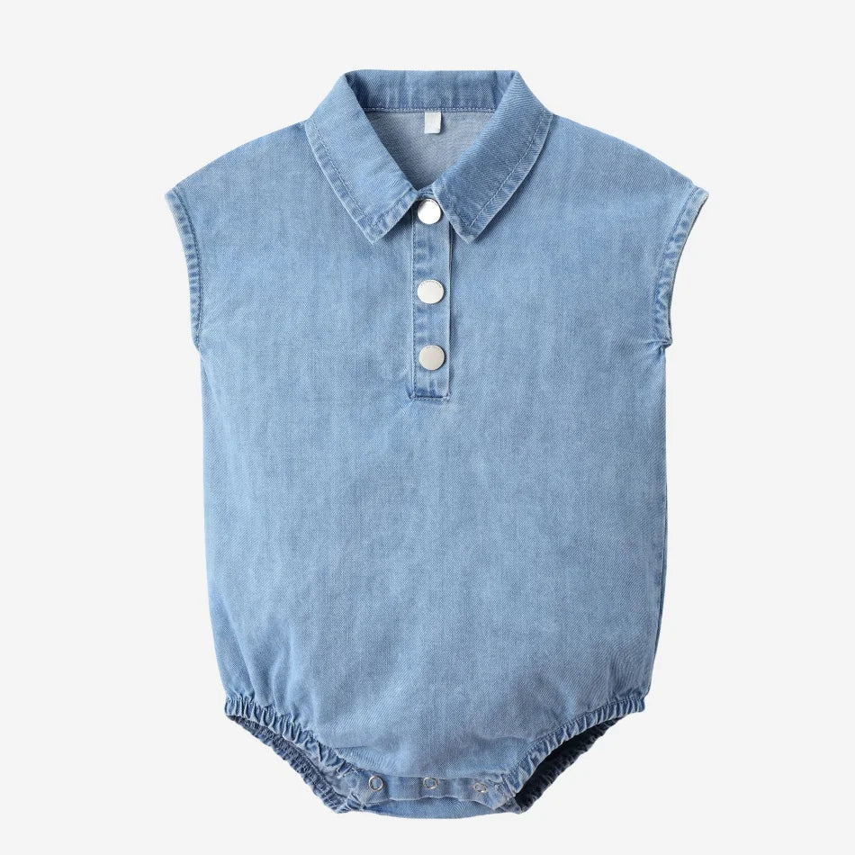 AS  SS2026 blue denim Collection super high quality bamboo knot denim fabric boys girls family match weekday clothes