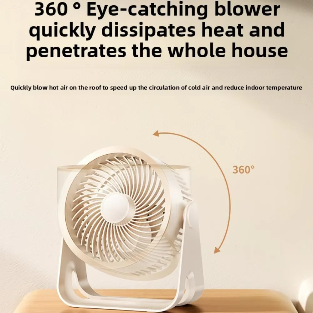 Cordless Electric Fan 3600mah Wireless Portable Air Circulator Fan Desktop Wall Ceiling Air Cooling Cooler Quiet Ventilator