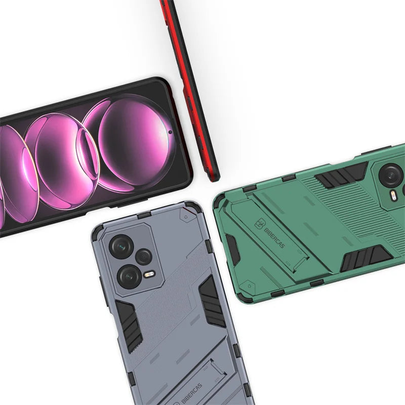 For Xiaomi Redmi Note 12 Pro 5G Case Magnetic Bracket Stand Holder Armor Phone Cases For Redmi Note12 Pro + Plus Back Cover