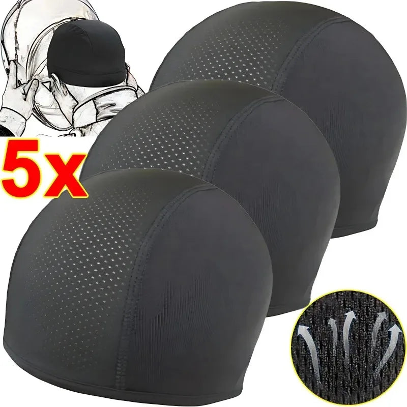 Motorcycle Helmet Inner Cap Hat Quick Dry Breathable Hat Racing Cap Under Helmet Beanie Cap Motocross Motor Helmet Sport Hat