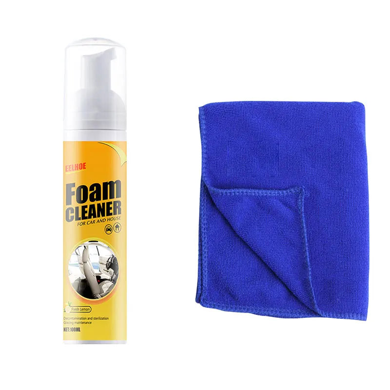Car Foam Cleaner Spray Multi-purpose Anti-aging Cleaner Tools Car Interior Home Cleaning Foam for Car Interior Leather Clean