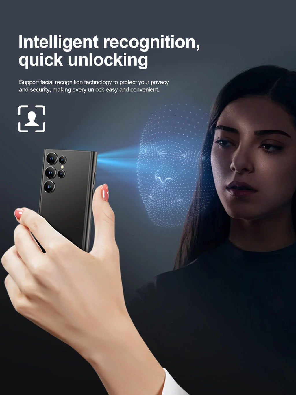 SERVO S27 MINI Android Small Smartphone 3G WCDMA Play Store 2GB+16GB WiFi Hotspot GPS Face ID 4.0" Mini Smart Phone 2SIM Standby