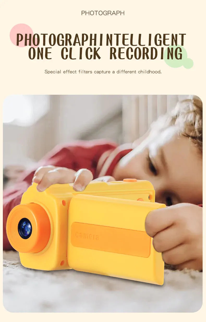 New Children Camera 2.4 Inch Screen For Kids Digital DV Camera 12MP Video Recorder 1080P HD Children's Portable Camera 32GB TF