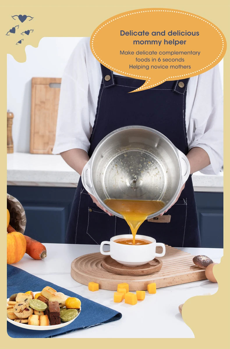 High-capacity electric food grinder for professional household cooking.