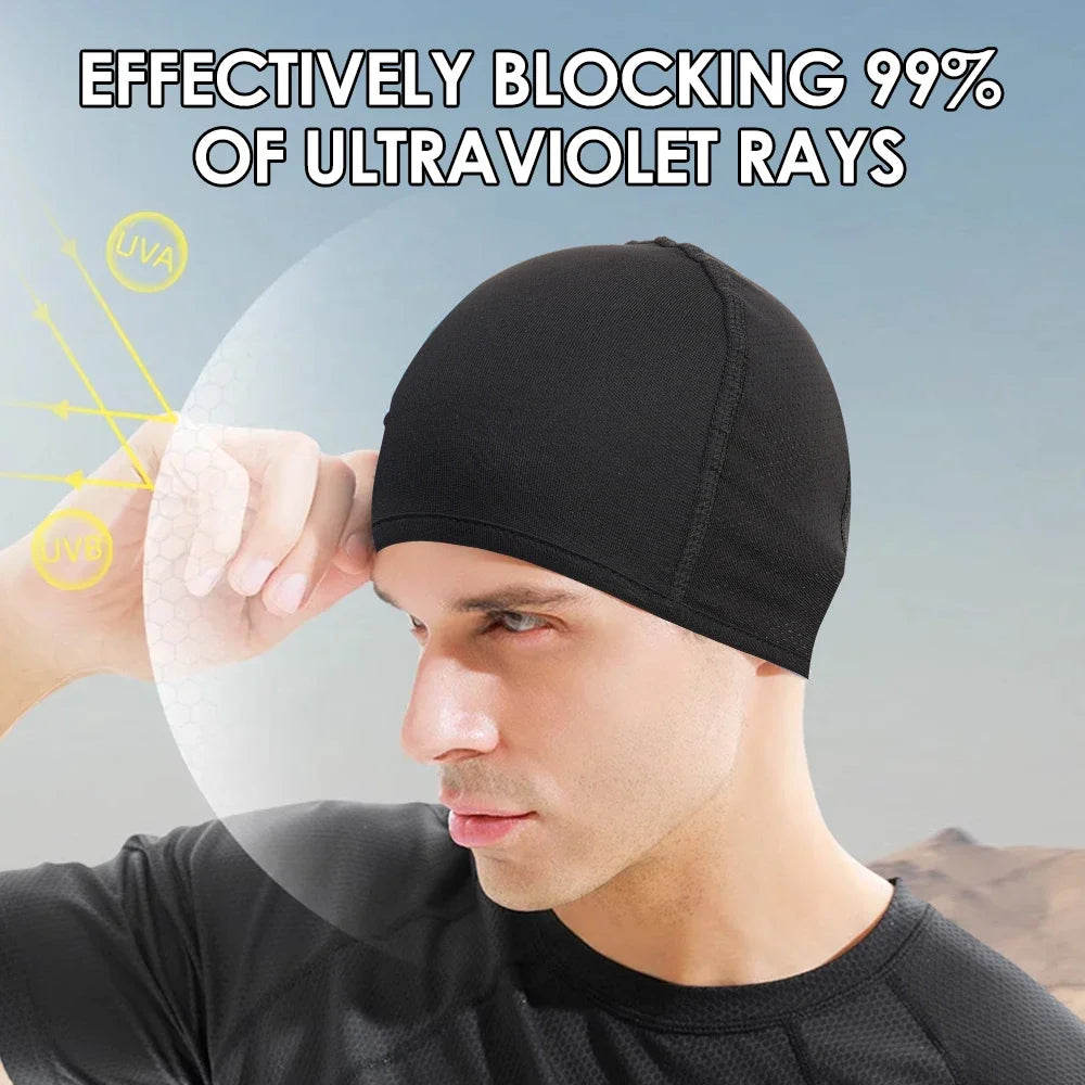 Motorcycle Helmet Inner Cap Hat Quick Dry Breathable Hat Racing Cap Under Helmet Beanie Cap Motocross Motor Helmet Sport Hat