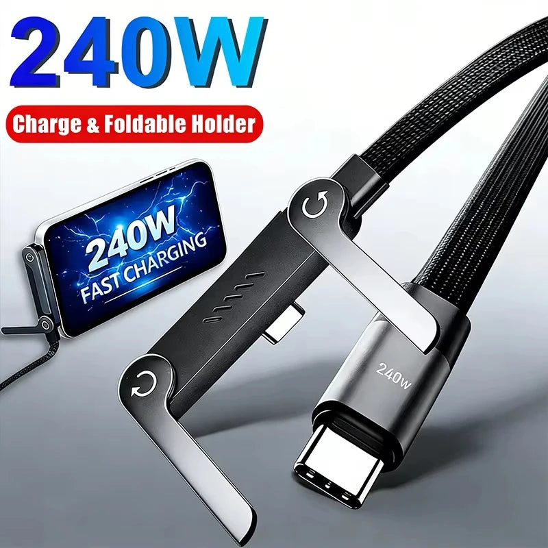 High-Power 240W Holder Data Cable