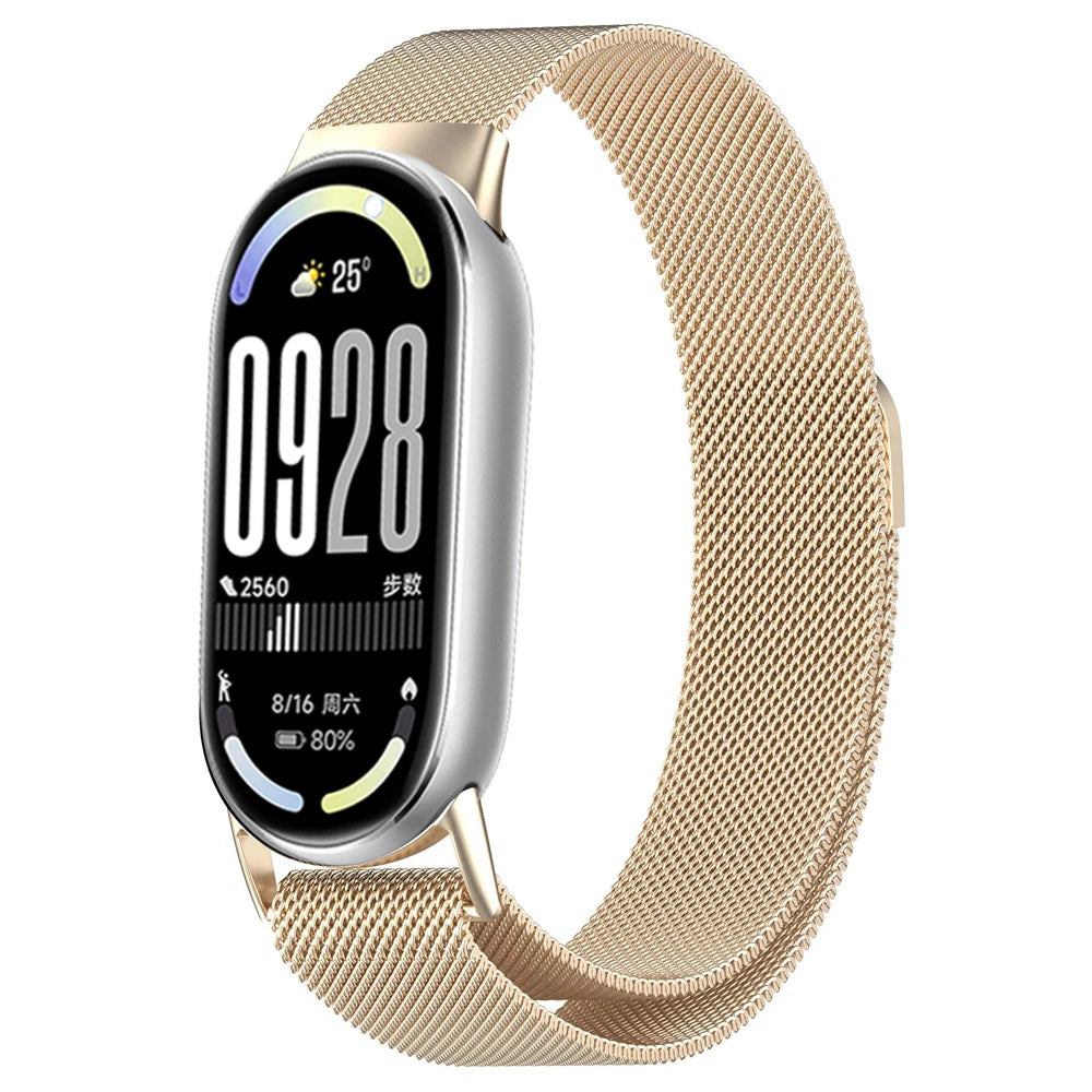 Magnetic Straps for mi band 10 miband 10 nfc Watch accessories Stainless Steel belt correa bracelet for Xiaomi mi band 10 bands