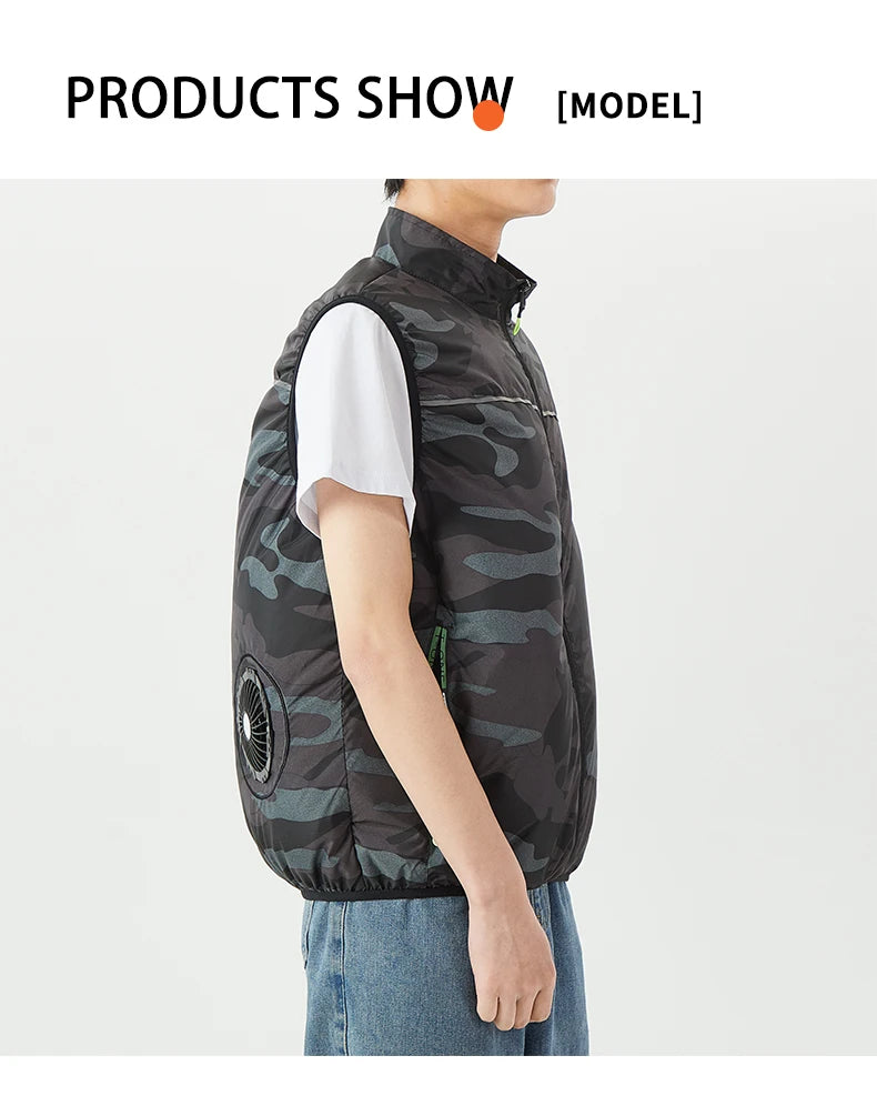 USB-Powered Cooling Vest: Unisex Summer Cooling Vest for Men and Women; Outdoor Cooling Vest for High-Temperature Environments