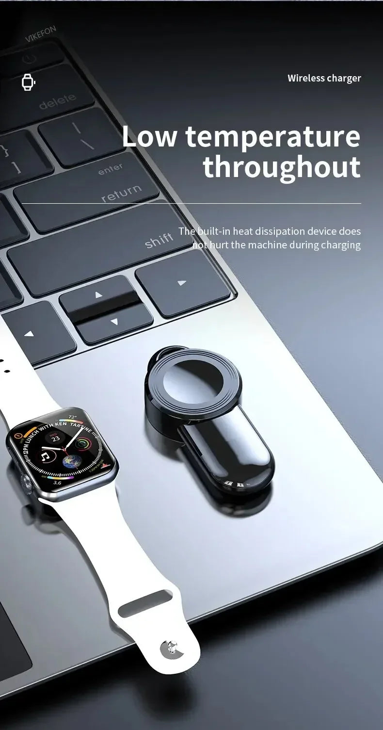 Fast Magnetic Watch Wireless Charger For Apple Watch 9 8 7 6 5 4 3 SE Ultra 2 IWatch Dock Adapter Portable USB Charging Station