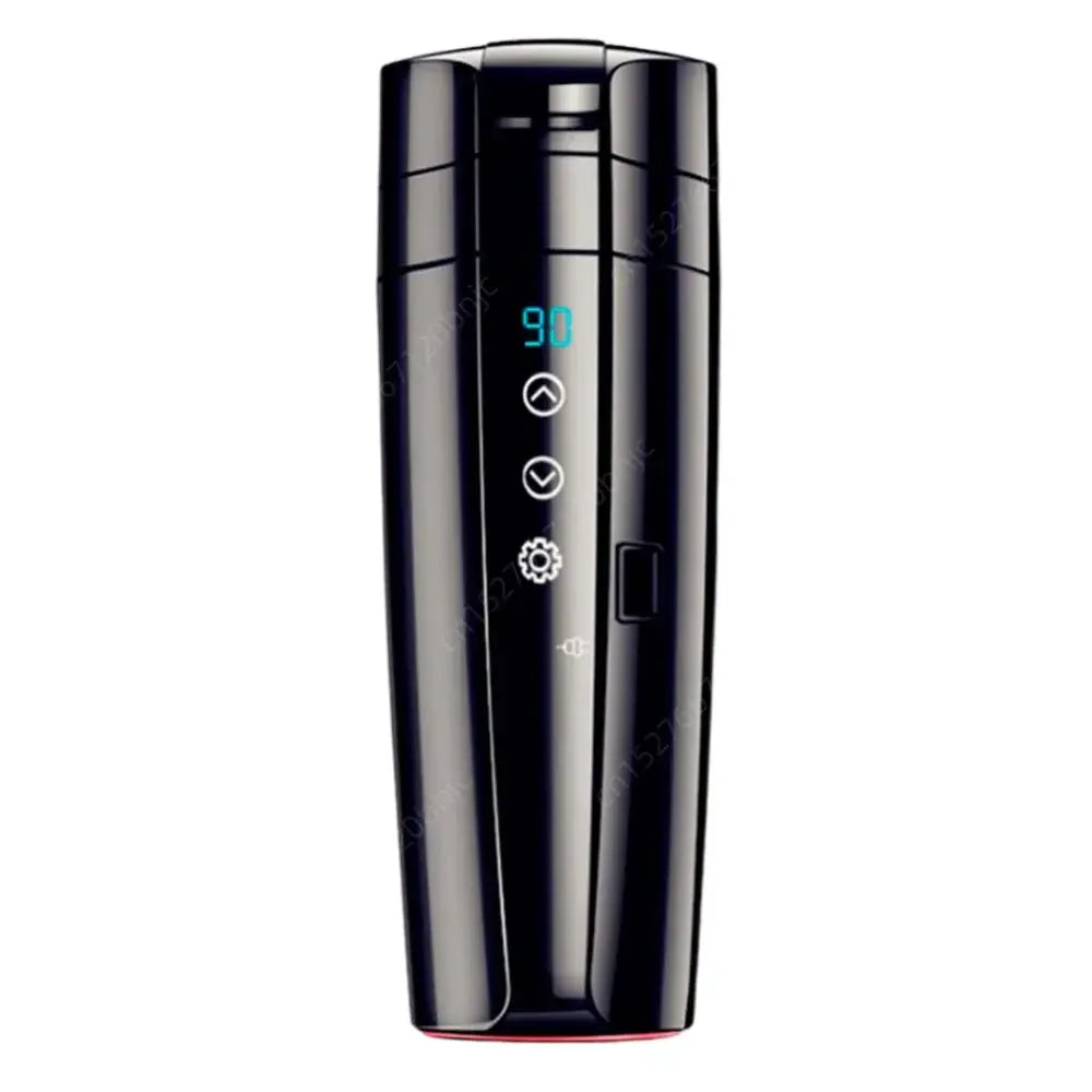 12V 24V Travel Electric Kettle Stainless Steel Smart Temperature Control Touch Travel Coffee Mug Warmer for Car Truck Leakproof