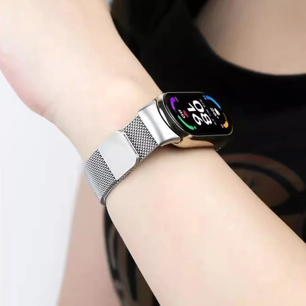 Magnetic Straps for mi band 10 miband 10 nfc Watch accessories Stainless Steel belt correa bracelet for Xiaomi mi band 10 bands