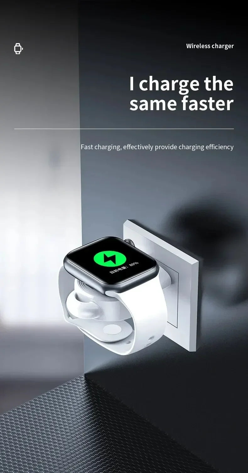 Fast Magnetic Watch Wireless Charger For Apple Watch 9 8 7 6 5 4 3 SE Ultra 2 IWatch Dock Adapter Portable USB Charging Station