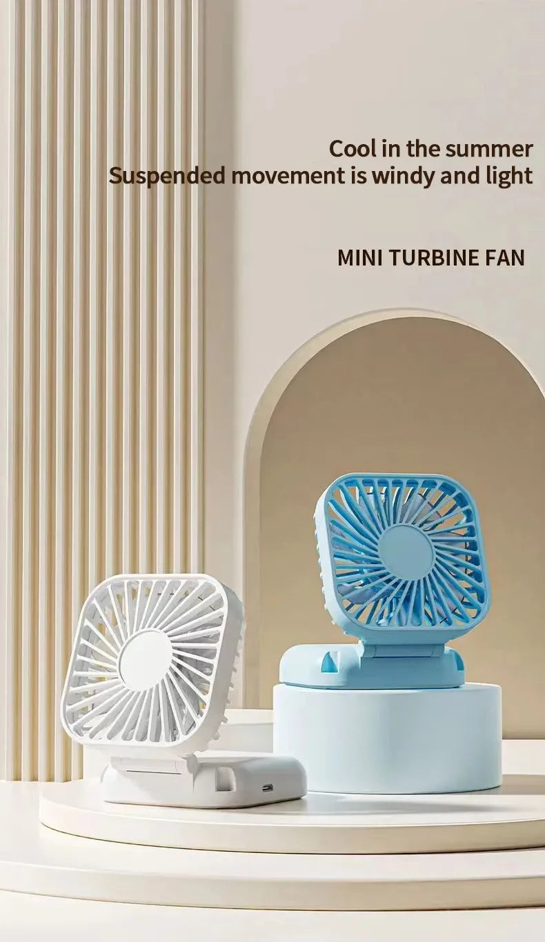 Portable Fan Super Mini Handheld Fan USB Rechargeable Fan Foldable Hand Held Small Pocket Fan