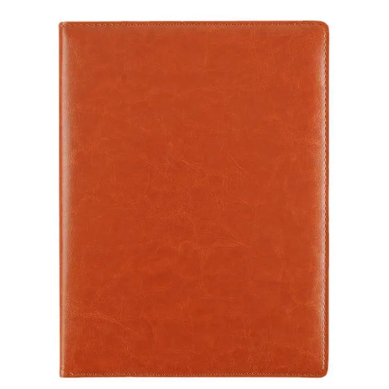 A5/B5 Leather Padfolio Executive Clipboard Document Holder Flip Design with Card Slots ID Window for Business Contract Signing