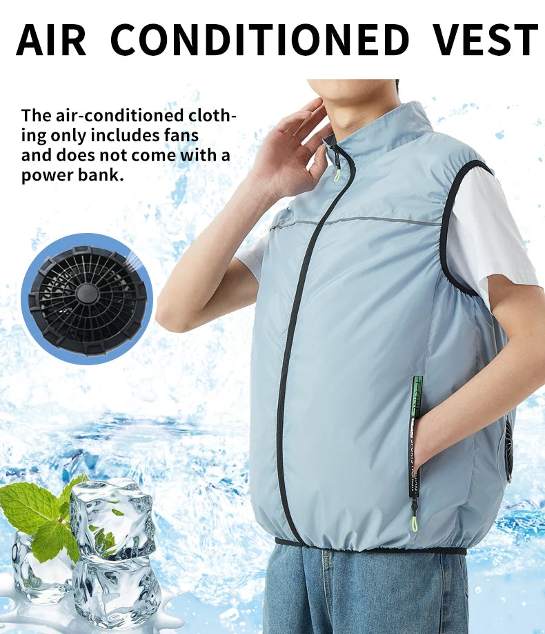 USB-Powered Cooling Vest: Unisex Summer Cooling Vest for Men and Women; Outdoor Cooling Vest for High-Temperature Environments