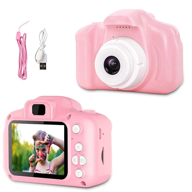 Children's Camera 1080P HD Screen Camera Video Toy 8 Million Pixel Kids Cartoon Cute Camera Outdoor Photography Toy