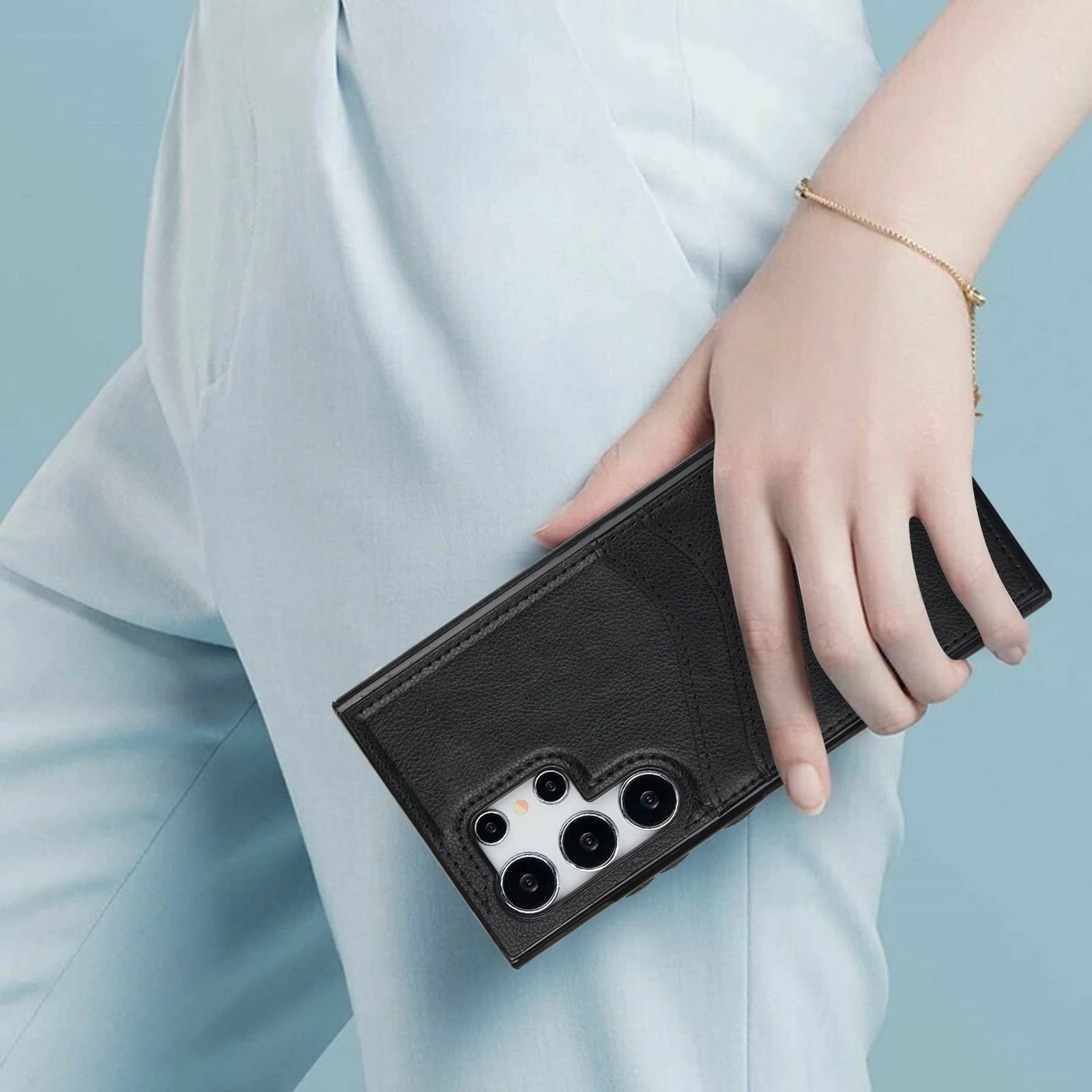 Wallet with Card Holder Phone Case for Samsung Galaxy S23 FE S24 S25 Ultra Plus A56 A54 A15 A55 A26 A36 Leather Protective Cover