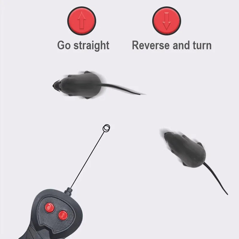 Robot Mouse Rat Funny Cat Toy with Remote Control Multicolor Mouse Wireless Controlled Rat Electric Interactive Pet Supplies