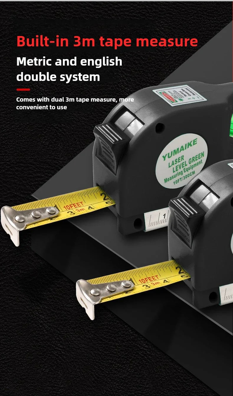 4 in 1 Measure Infrared Laser Level Machine Self Leveling for Woodworking Tools with Cross Line and Solo Leveling