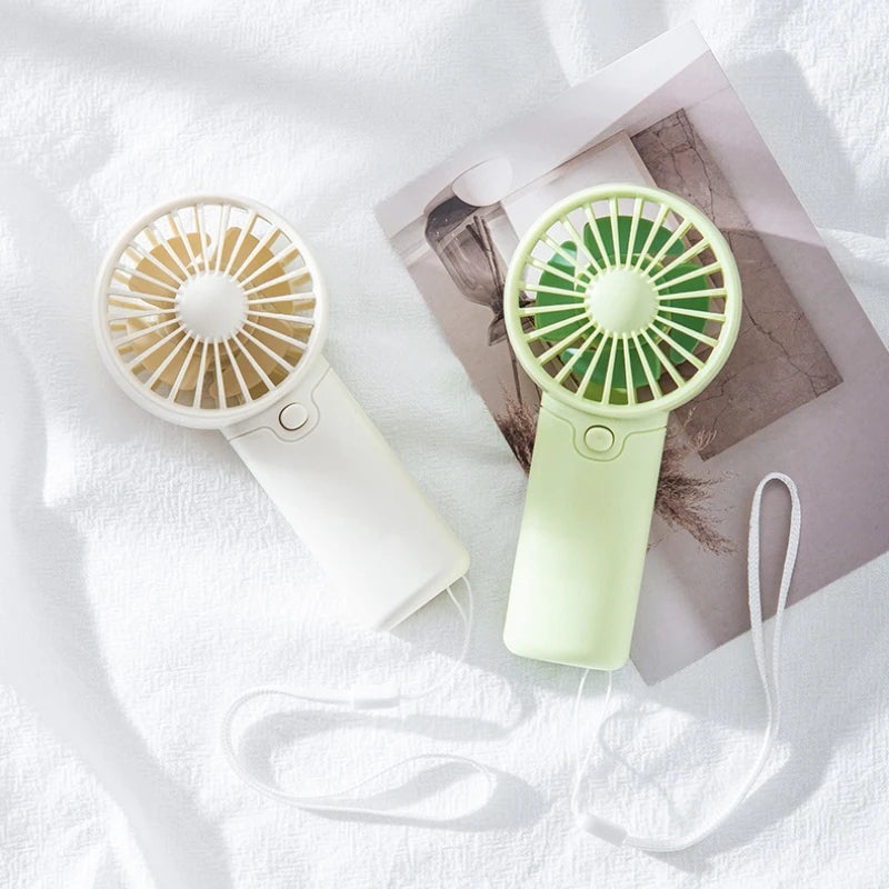 Portable Fan Convenient Mini Pocket Fan for Summer Outdoor Travel Home Offic Handheld Fan Lightweight AAA Battery Air Coolers