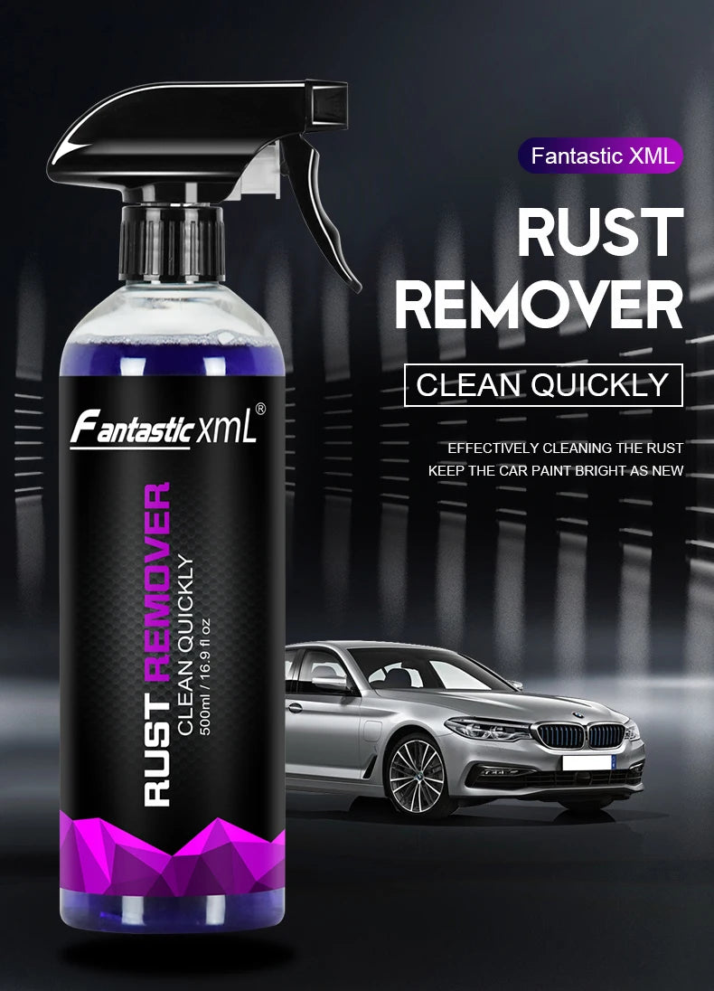 Multi Purpose Rust Remover Spray Metal Surface Car Maintenance for Wheel Cleaning Iron Powder Removal Large Capacity