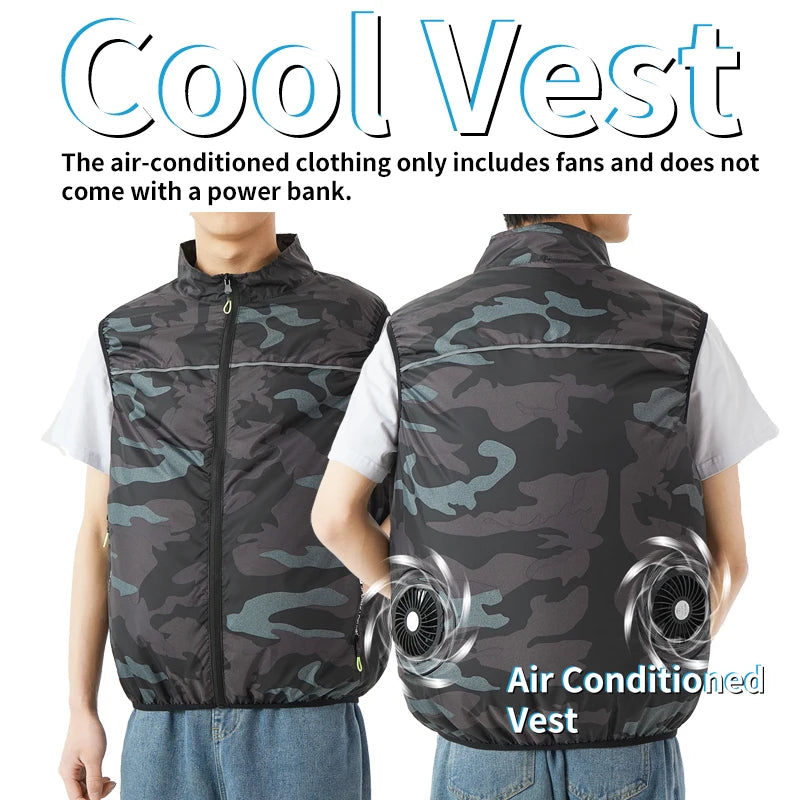USB-Powered Cooling Vest: Unisex Summer Cooling Vest for Men and Women; Outdoor Cooling Vest for High-Temperature Environments