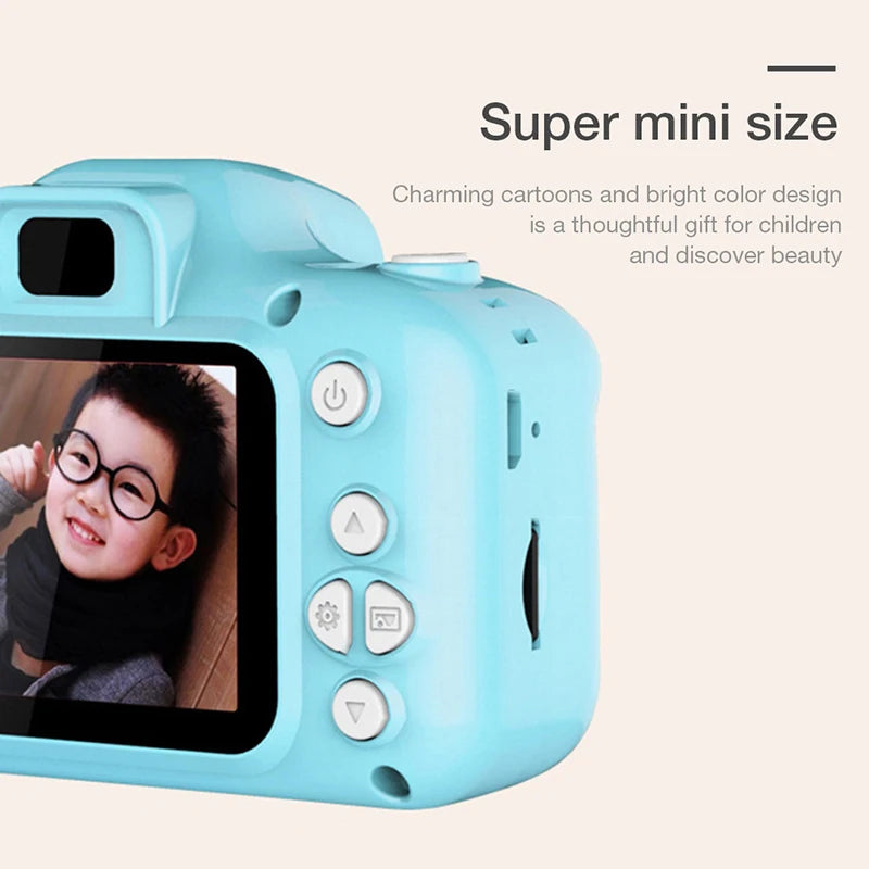 Children's Camera 1080P HD Screen Camera Video Toy 8 Million Pixel Kids Cartoon Cute Camera Outdoor Photography Toy