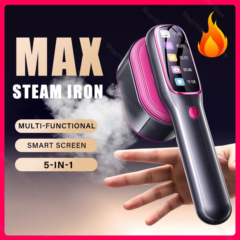 NEW Handheld Steam Iron Garment Steamer Portable Mini for Clothes Fast Heating Travel Garment Fabric Press Machine with Home