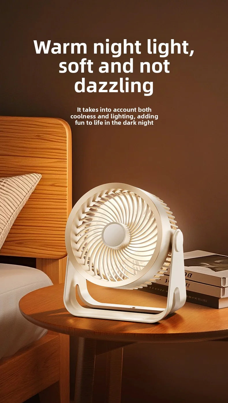 Cordless Electric Fan 3600mah Wireless Portable Air Circulator Fan Desktop Wall Ceiling Air Cooling Cooler Quiet Ventilator