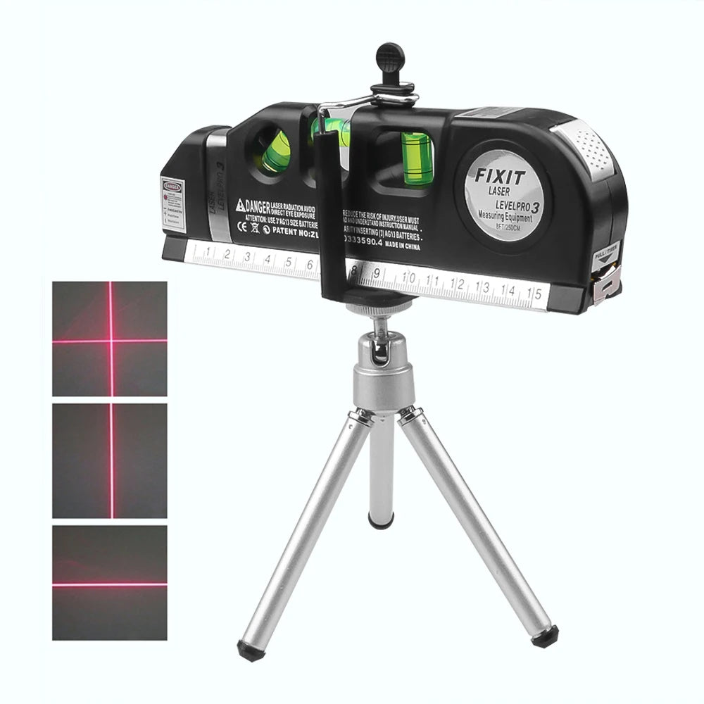 4 in 1 Measure Infrared Laser Level Machine Self Leveling for Woodworking Tools with Cross Line and Solo Leveling