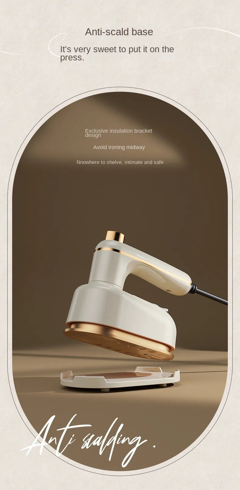 Mini Garment Steamer Steam Iron Handheld Portable Home Travelling For Clothes Ironing Wet Dry Ironing Machine 220V/110V