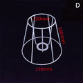 Lamp Lampshade Shade Wire Frame DIY Guard Ring Light Cage Holder Bulbpendant Drum Table Metal Vintage Cover Round Ceiling Iron