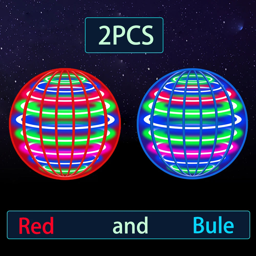 Flying ball, automatic spinning ball, LED dazzling lights, floating magic, fan, UFO flying machine, toy, gift, game, sports ball