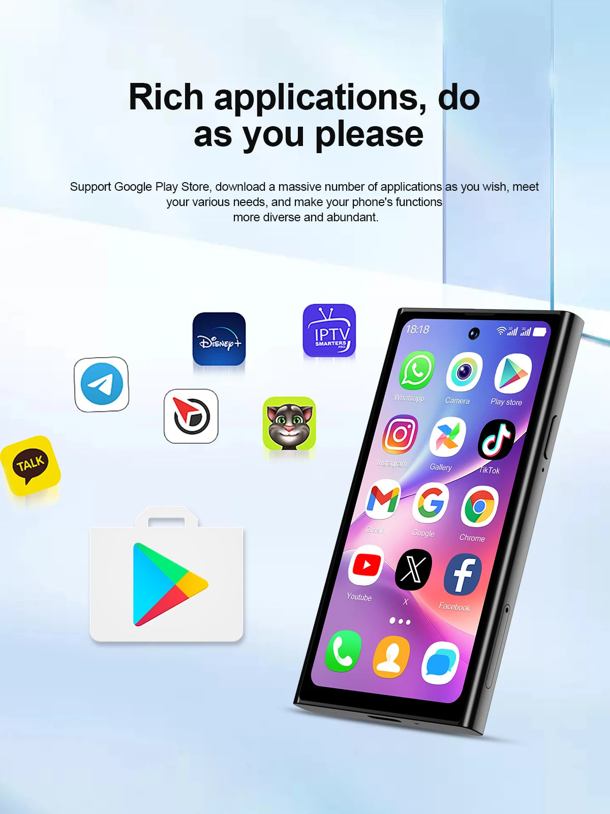 SERVO S27 MINI Android Small Smartphone 3G WCDMA Play Store 2GB+16GB WiFi Hotspot GPS Face ID 4.0" Mini Smart Phone 2SIM Standby