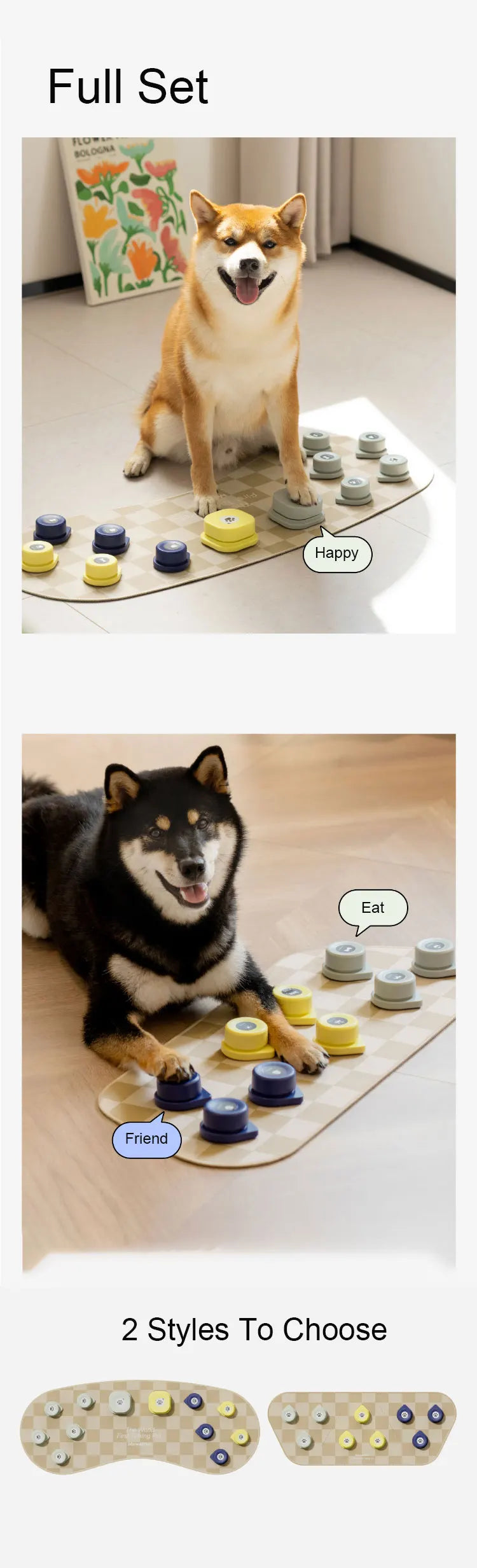 Pet Training Communication Talking Tools Voice Record Cats Dogs Press Buzzer Button Toy Pet Speaking Toys