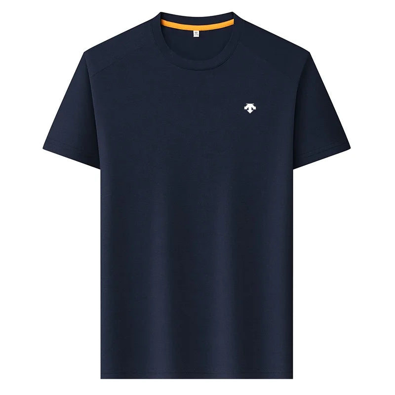 High End Brand Men's O-Neck Short Sleeve Summer New Exquisite Print Breathable T-Shirt Casual Fashion Sports Menswear Clothing