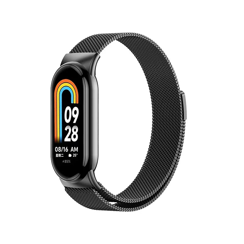Milanese Loop for Xiaomi Mi Band 8 9 10 Strap Global Version Accessories Smartwatch Bracelet Pulseira Correa Miband 10 Watchband