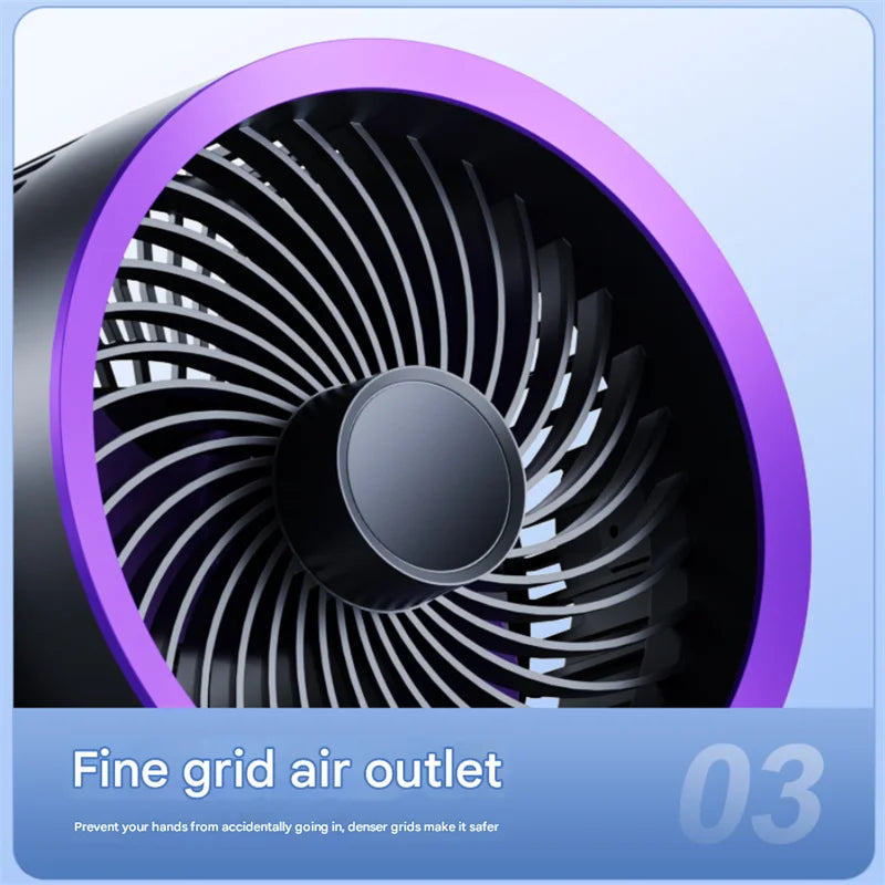 Cordless Electric Fan 3600mah Wireless Portable Air Circulator Fan Desktop Wall Ceiling Air Cooling Cooler Quiet Ventilator
