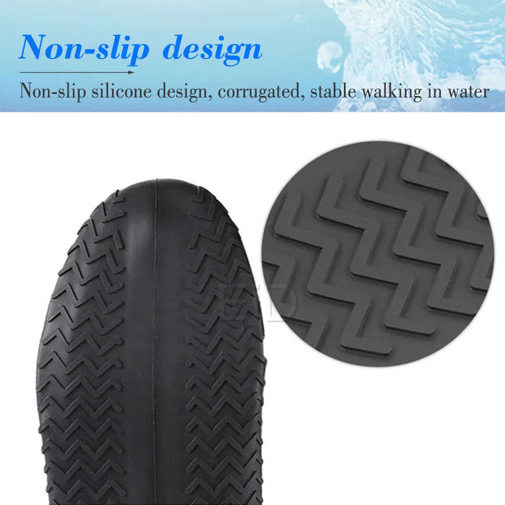 Boots Waterproof Shoe Cover Silicone Material Unisex Shoes Protectors Rain Boots for Indoor Outdoor Rainy Day Reusable man women