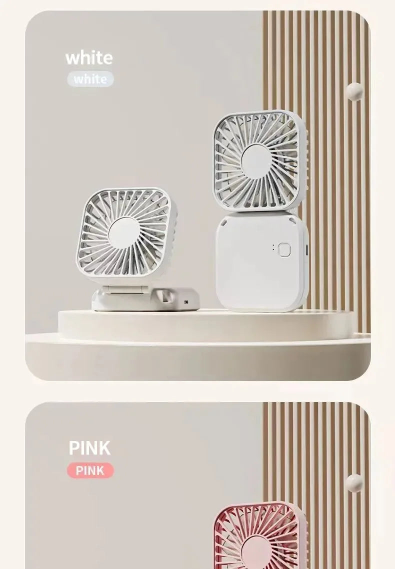 Portable Fan Super Mini Handheld Fan USB Rechargeable Fan Foldable Hand Held Small Pocket Fan